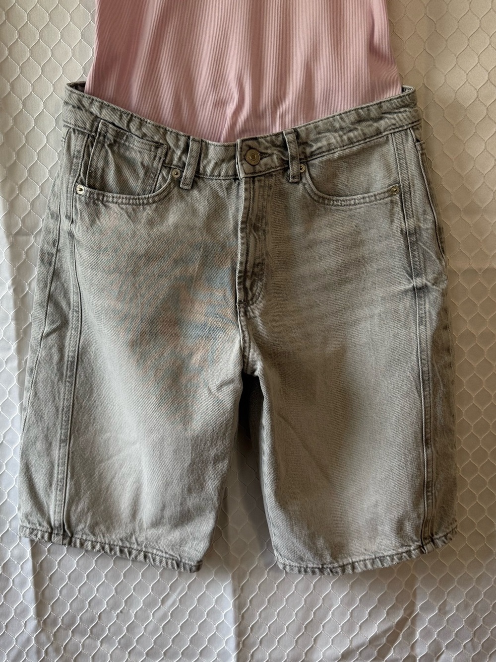 Zara light wash denim jorts